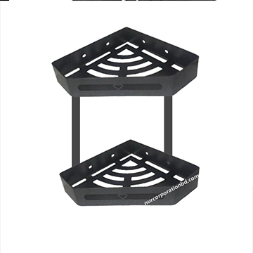 nurcorporationbd.com SS black diamond corner shelf 2 part bathroom fitting