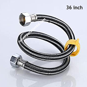 36" Stainless Steel 1/2" Geyser Connection Pipe - 1pcs
