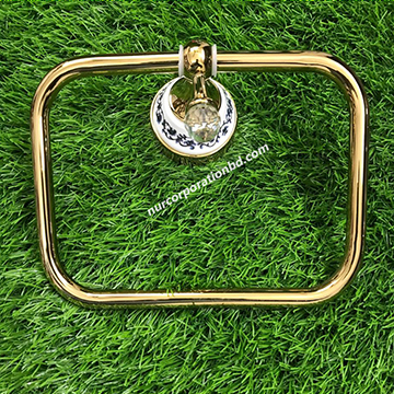 Towel Ring Ceramic gold